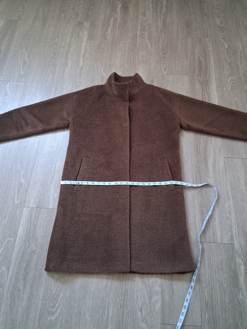 Eileen Fisher Sheared Alpaca Stand Collar Coat - Picture 14 of 16